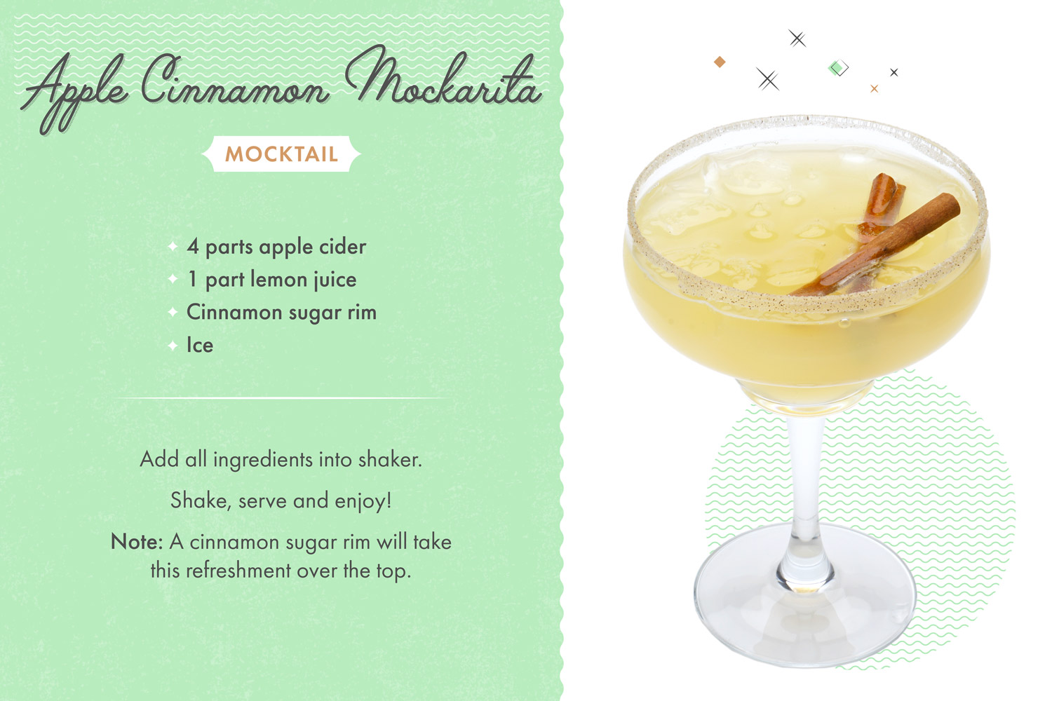 mocktail recipes apple mockarita